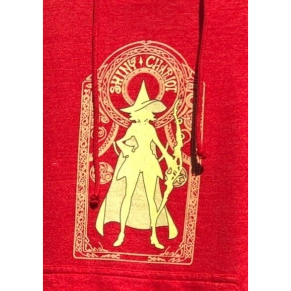 Teepublic Shiny Chariot Hoodie Little Witch Academia Red w/ Yellow Graphic Sz XS - Picture 2 of 6